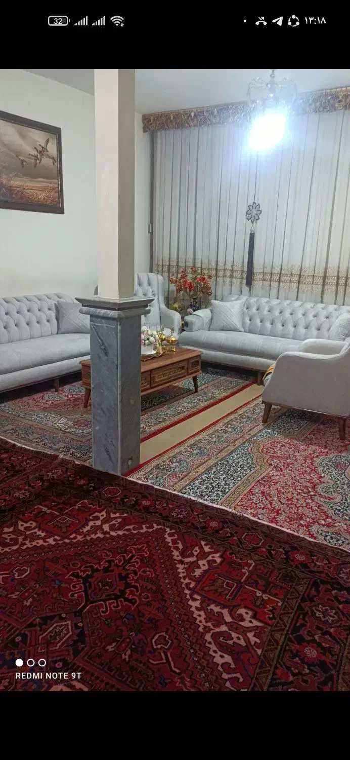 پرده حریر در حد نو|پرده، رانر، رومیزی|میاندوآب, |دیوار