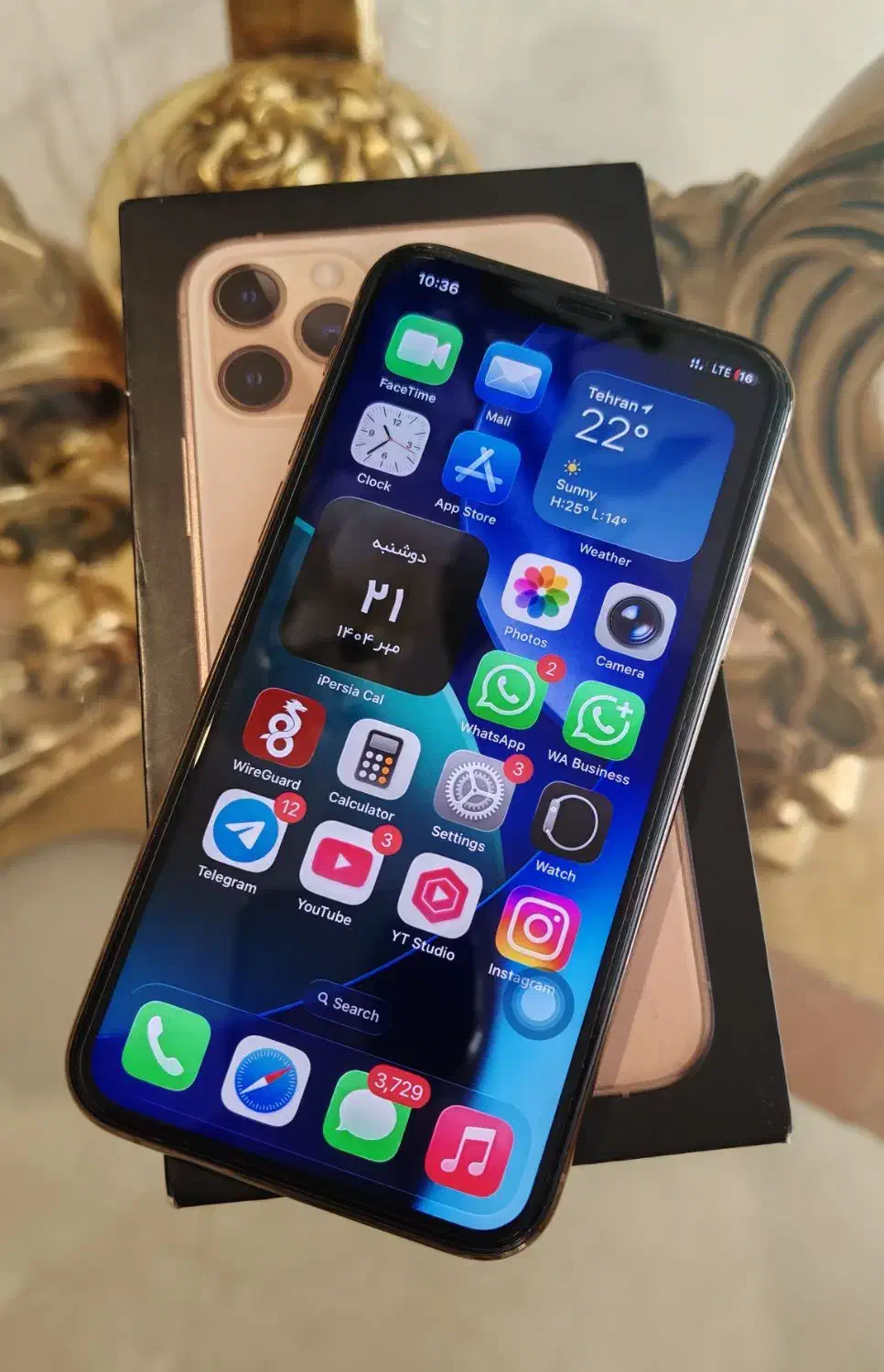 آیفون 11 پرو 2 سیم کارت iPhone 11 pro Zaa|موبایل|تهران, محمودیه|دیوار