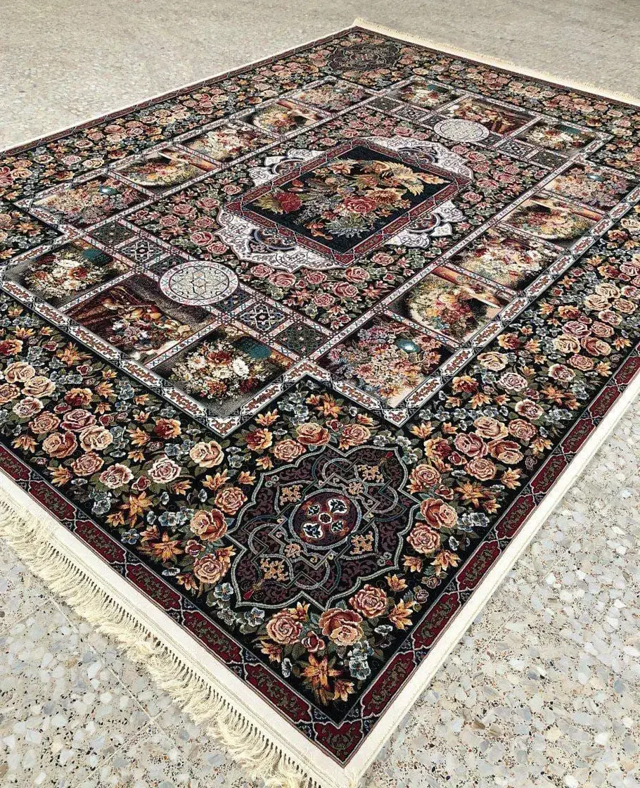 ++قالی خوش نقش طرح آنیتا۳۵۰۰شانه+2000رج&|فرش|شوشتر, |دیوار