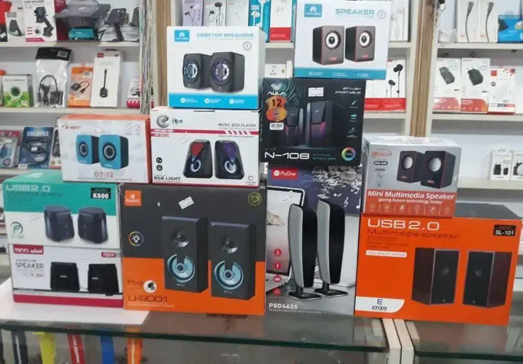 اسپیکر کامپیوتر 2 تیکه با کیفیت قیمت مناسب|قطعات و لوازم جانبی رایانه|کرج, بنیاد|دیوار