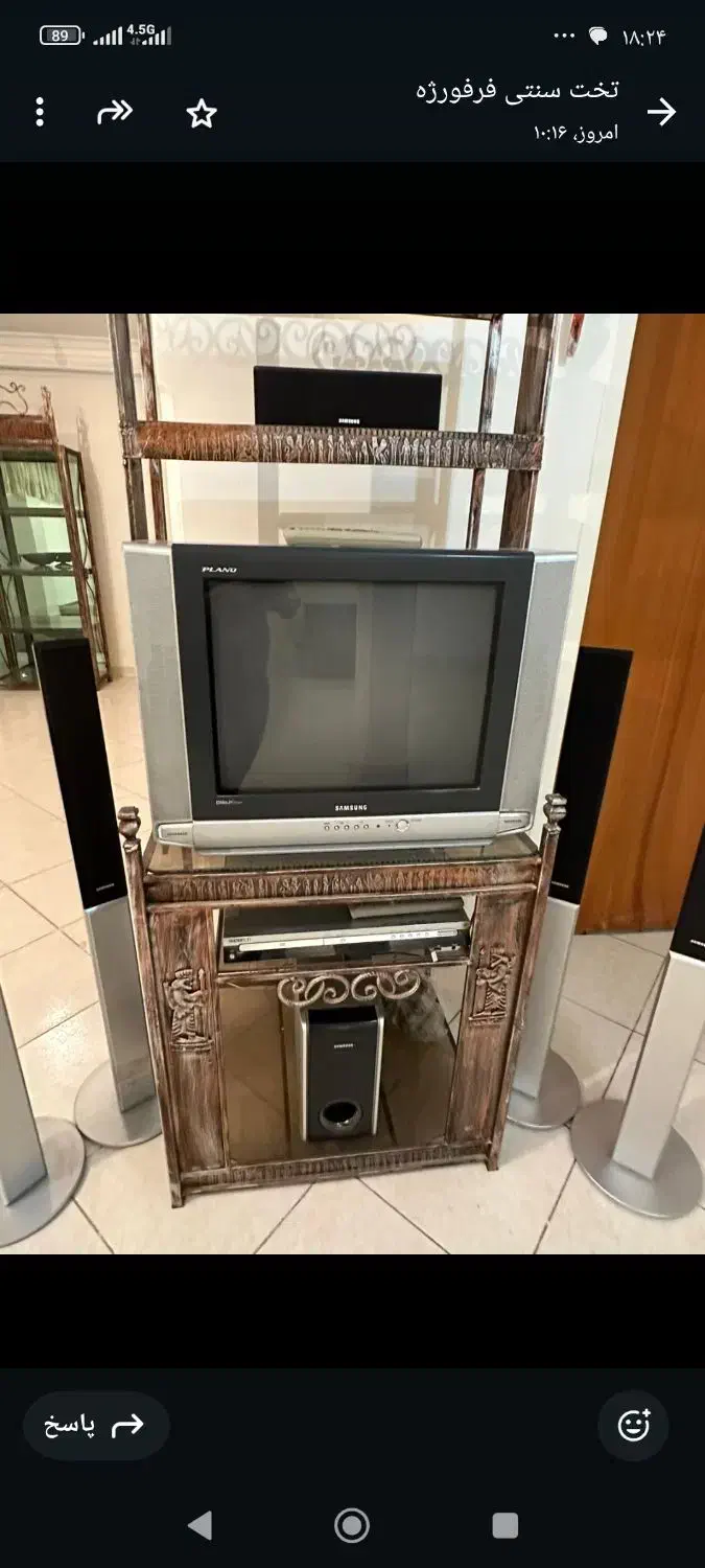 تلویزیون رنگی ۲۱ اینج سامسونگ|تلویزیون و پروژکتور|کومله, |دیوار