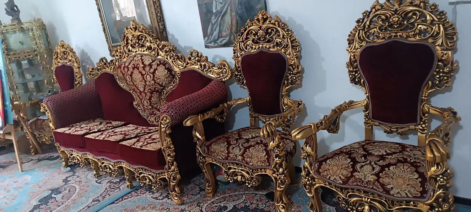 مبل پنجه شیری|مبلمان خانگی و میز عسلی|فولادشهر, مسکن مهر فولادشهر|دیوار