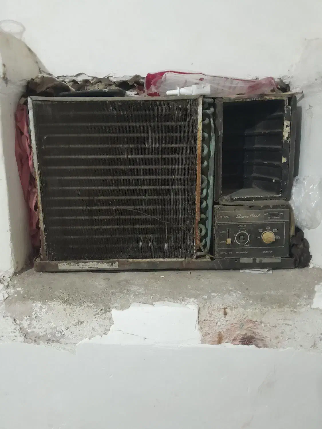 کولر پنجره ای|کولر گازی و فنکوئل|بندر گناوه, |دیوار