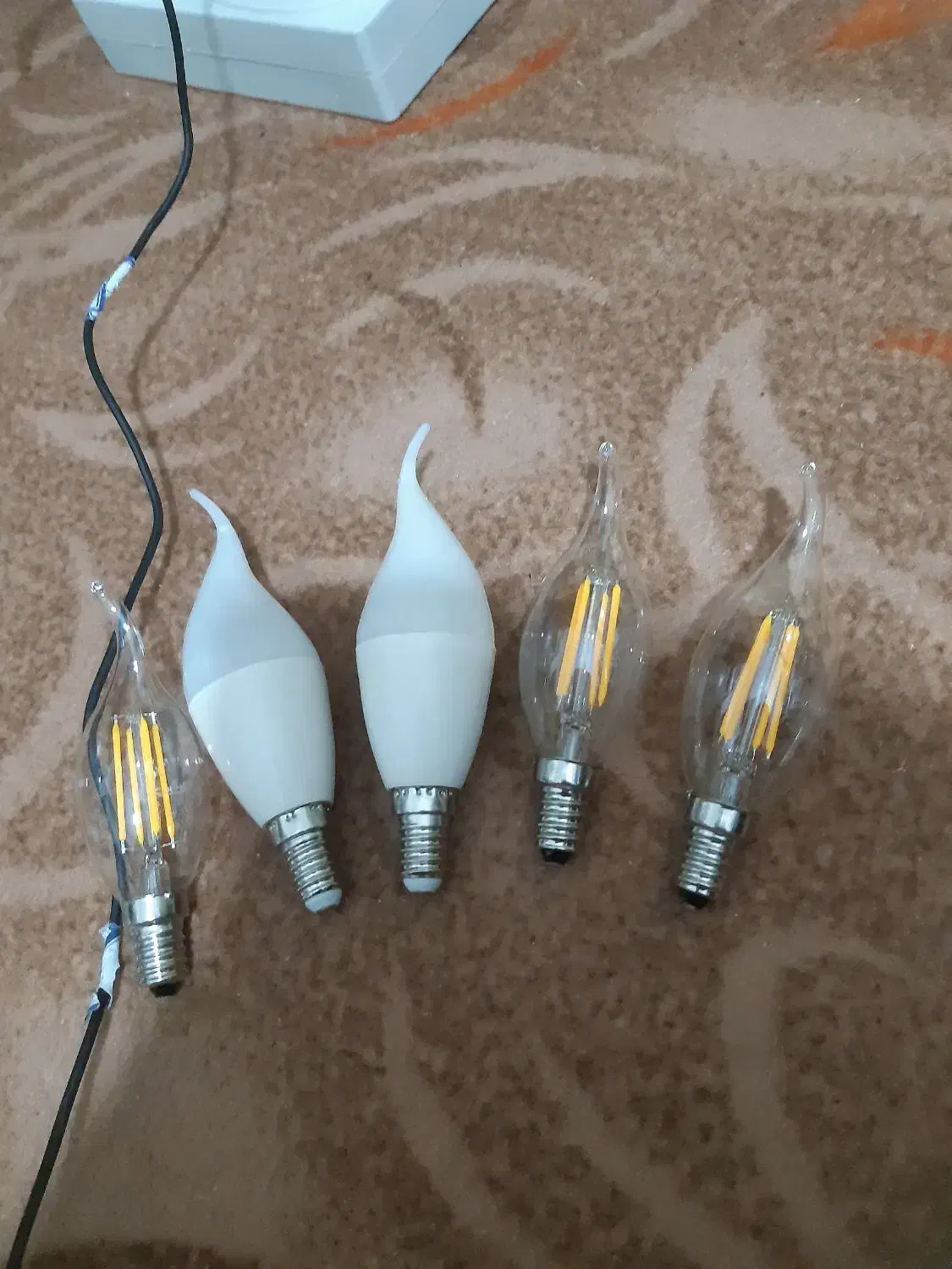 لامپ شمعی لوستر|لوستر و چراغ آویز|بندرعباس, |دیوار