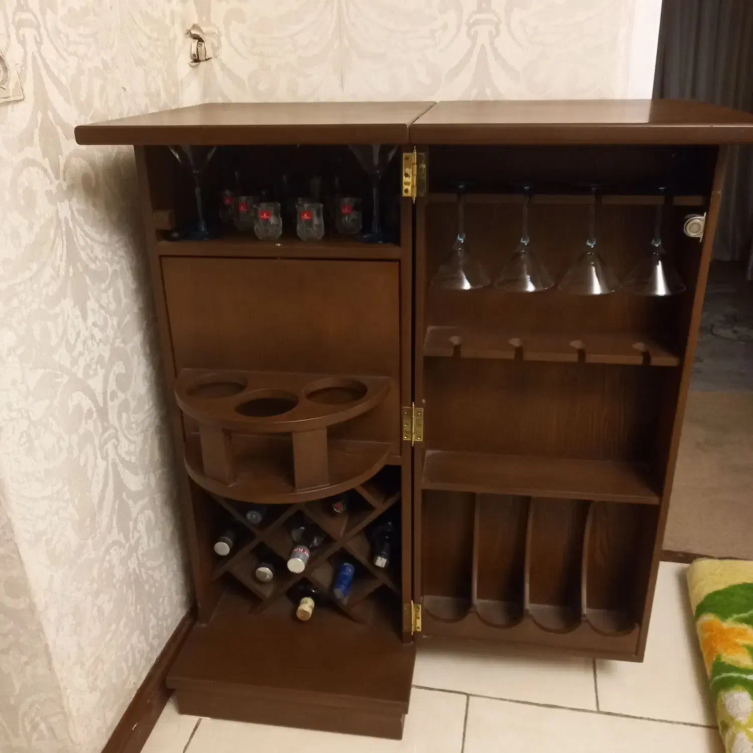 میز بار چوب راش|بوفه، ویترین، کنسول|تهران, مینای جنوبی|دیوار