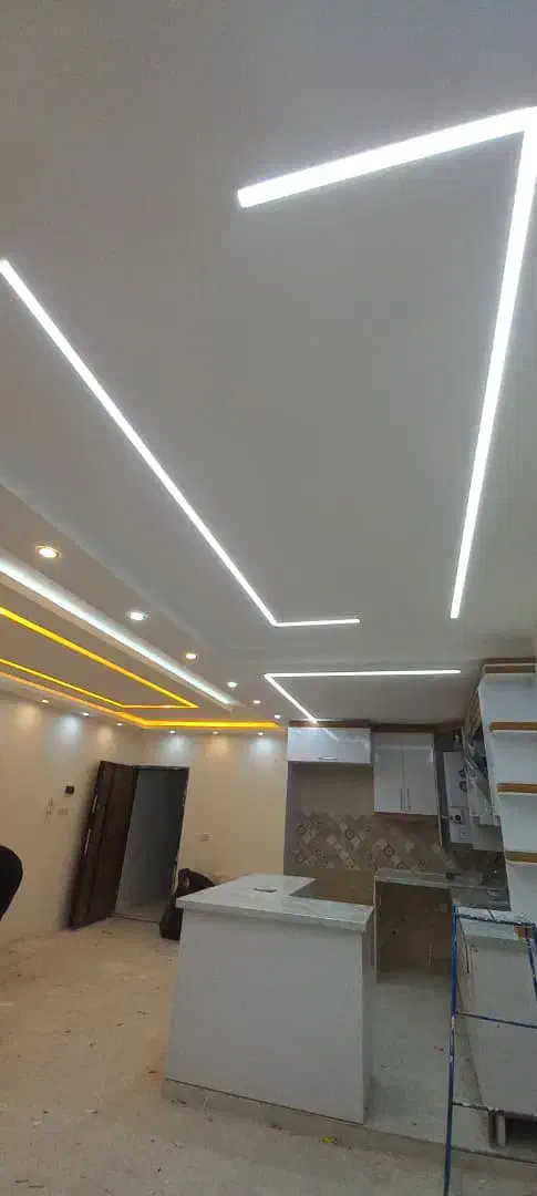 طراحی و اجرا لاین نوری هالوژن لوستر نورمخفی تابلو|لامپ و چراغ|شیراز, شهرک فرهنگیان|دیوار