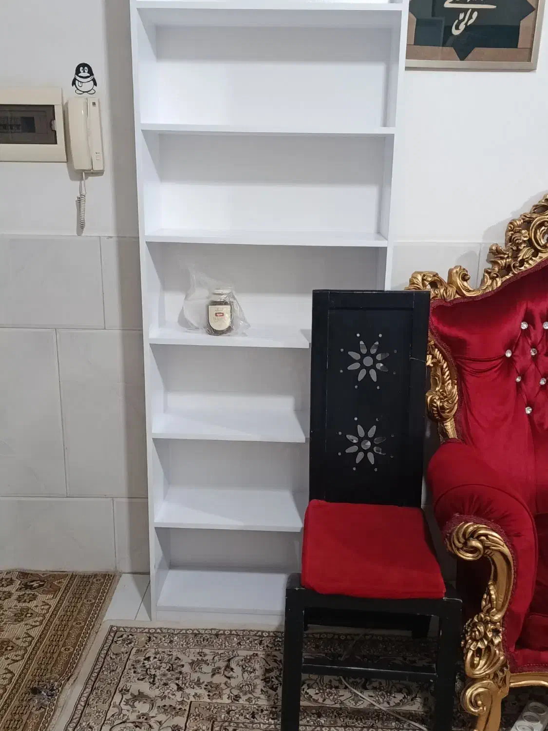 قفسه درحدنو|کتابخانه، شلف، قفسه‌های دیواری|قم, نیروگاه|دیوار