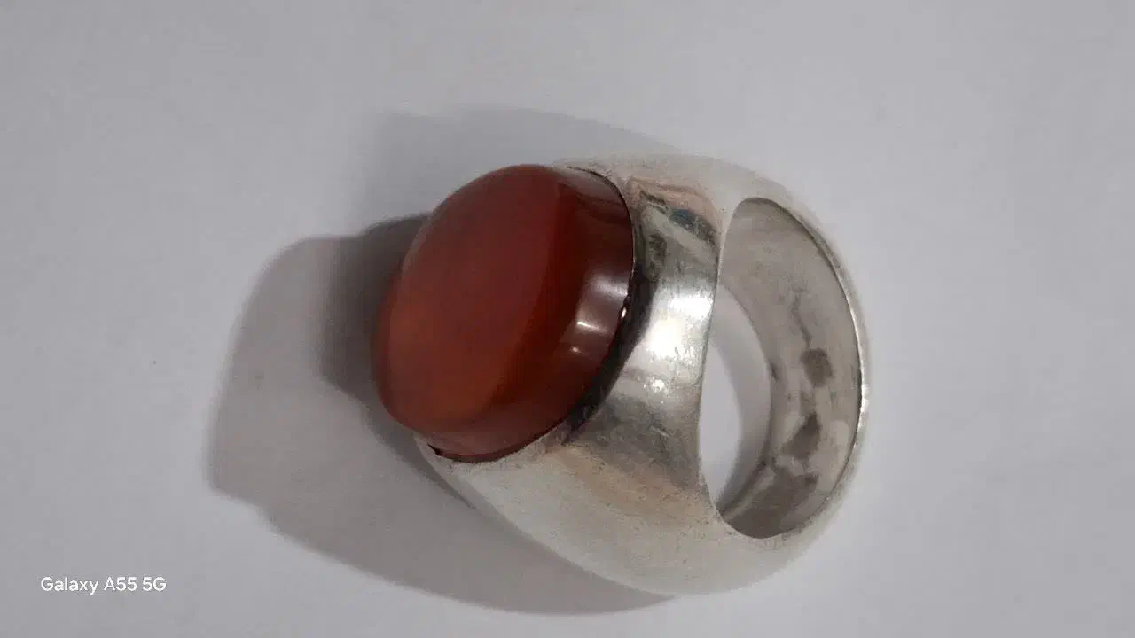 انگشتر نقره پنبه ای وزن۴۴گرم|جواهرات|قم, محمد آباد|دیوار