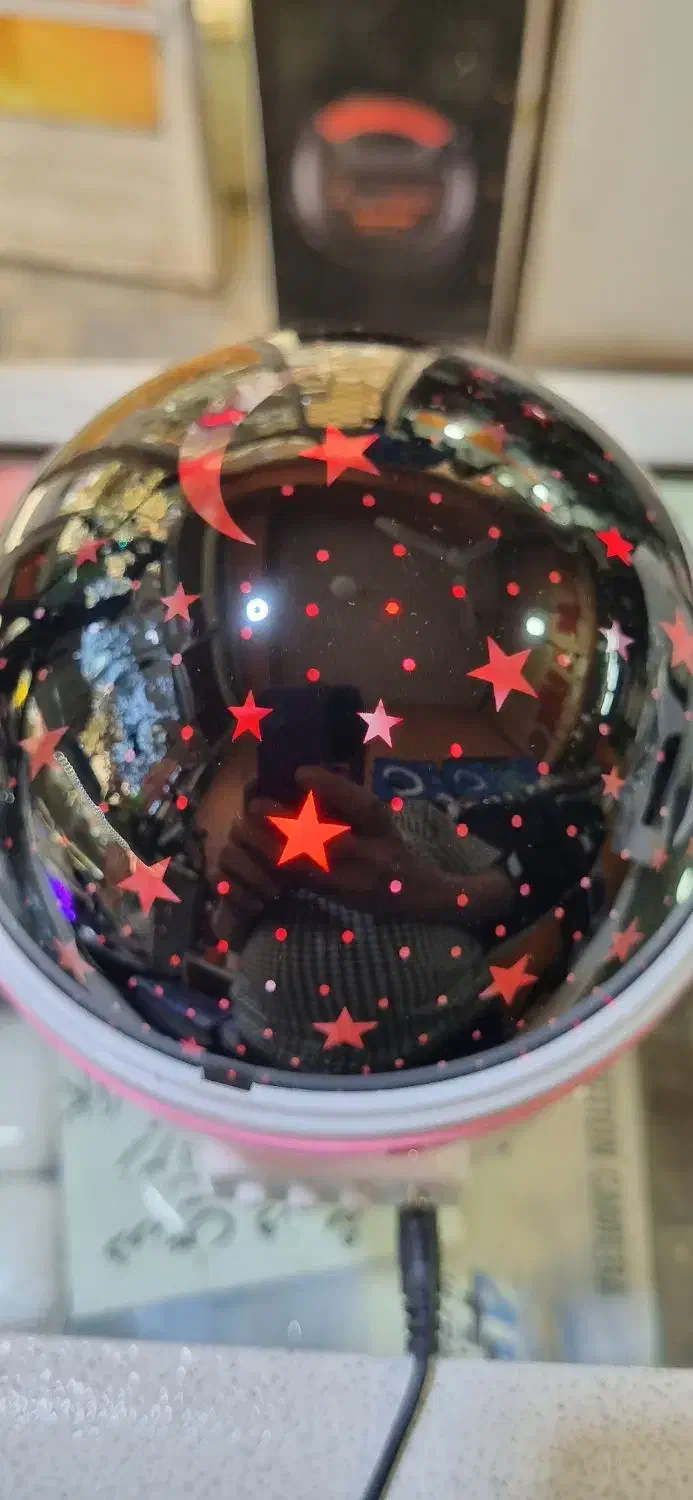 چراغ دیسکویی زیبا ماه و ستاره|ریسه و چراغ تزئینی|کاشان, حاج جمال|دیوار