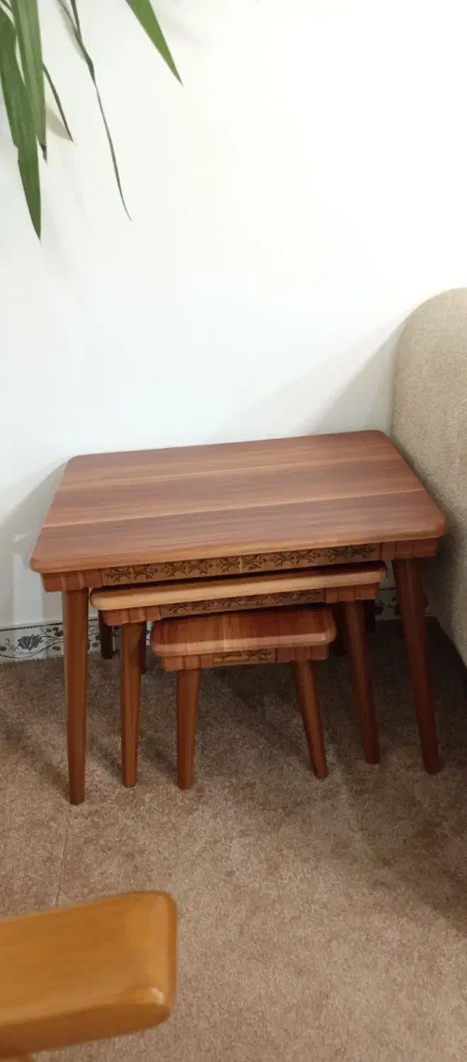 میز جلومبلی و سه عدد عسلی وکیوم|مبلمان خانگی و میز عسلی|کبودرآهنگ, |دیوار