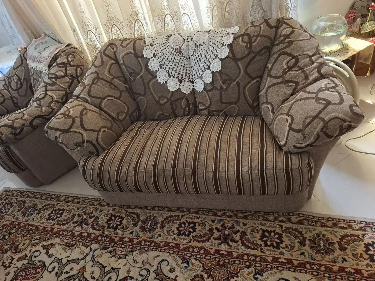 مبل مبلیران 7 نفره و میز وسط + 2 مبل تک|مبلمان خانگی و میز عسلی|ساری, |دیوار