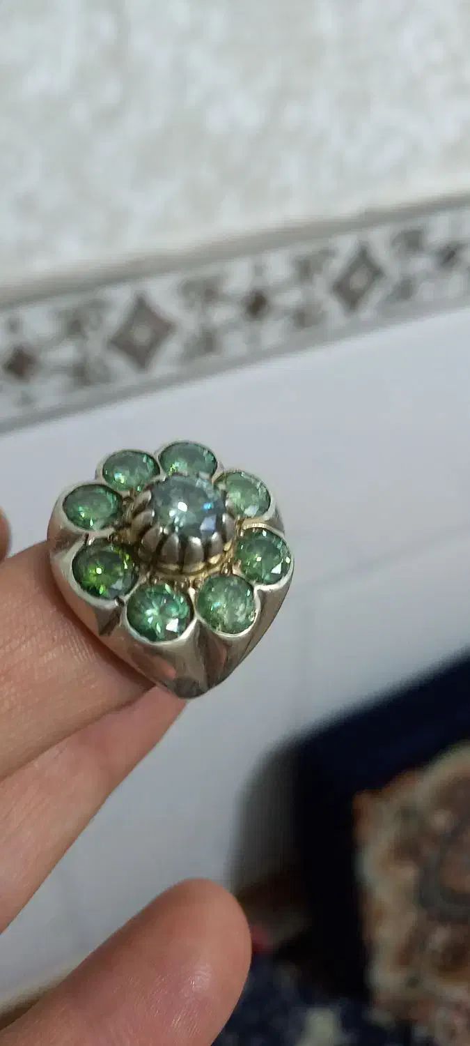 انگشتر موزلنای با۹عددسنگ|جواهرات|اسلام‌شهر, شهرک واوان|دیوار