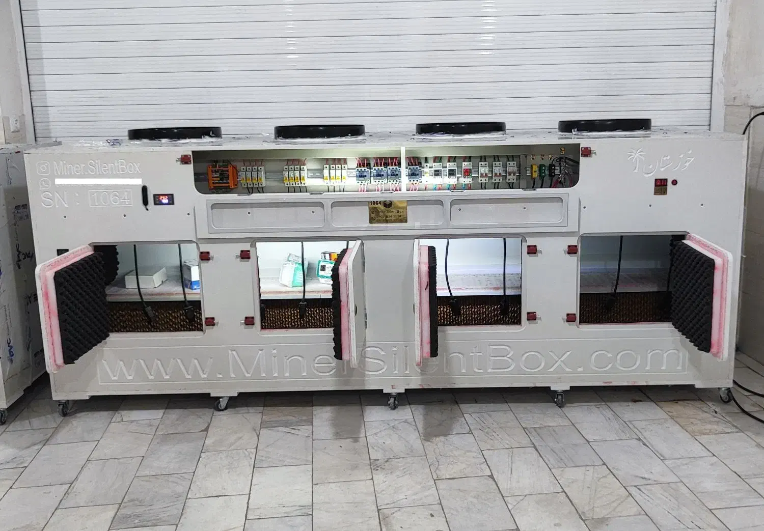 سایلنت باکس ماینر از 2 تا 24 ظرفیت با کولر سلولزی|قطعات و لوازم جانبی رایانه|اهواز, کیانپارس |دیوار