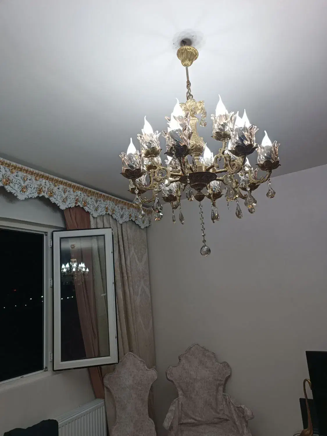 لوستر|لوستر و چراغ آویز|سهند, |دیوار