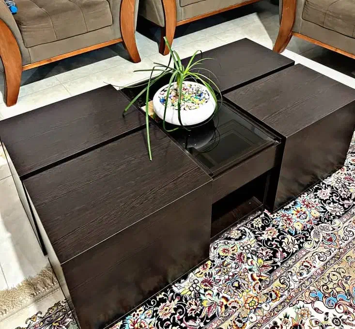 میز وسط ب همراه ۴عدد عسلی|مبلمان خانگی و میز عسلی|گرگان, |دیوار