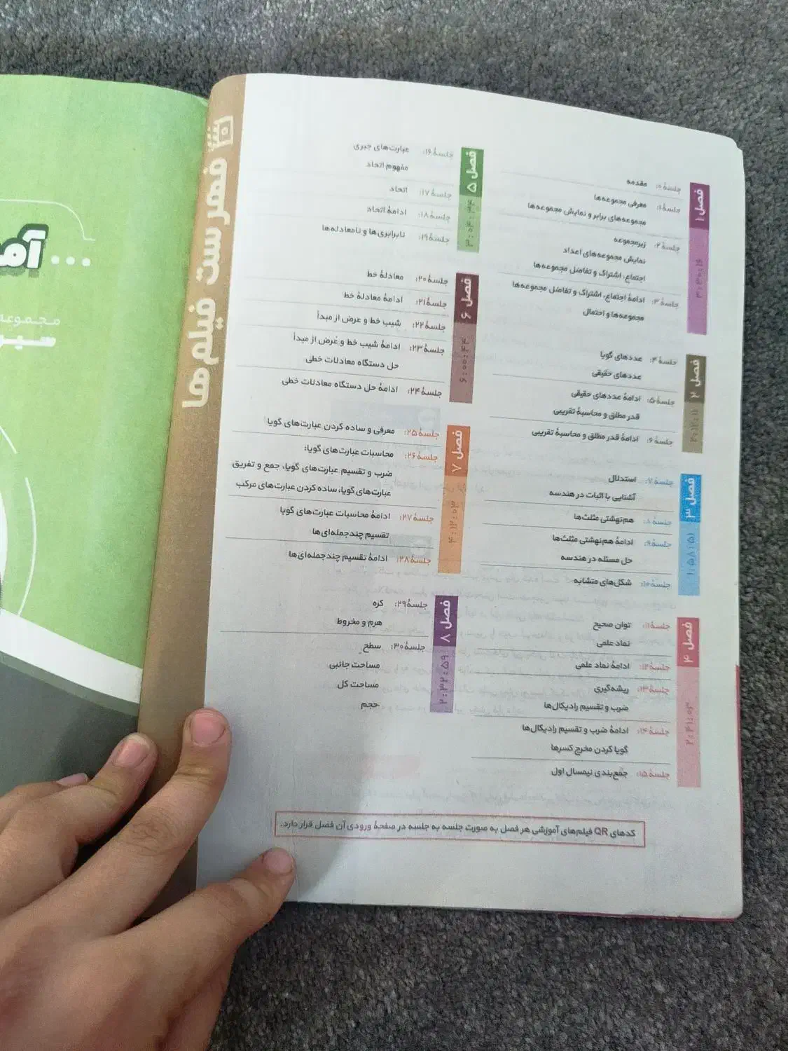 ریاضی نهم گاج|کتاب و مجله آموزشی|قم, نیروگاه|دیوار