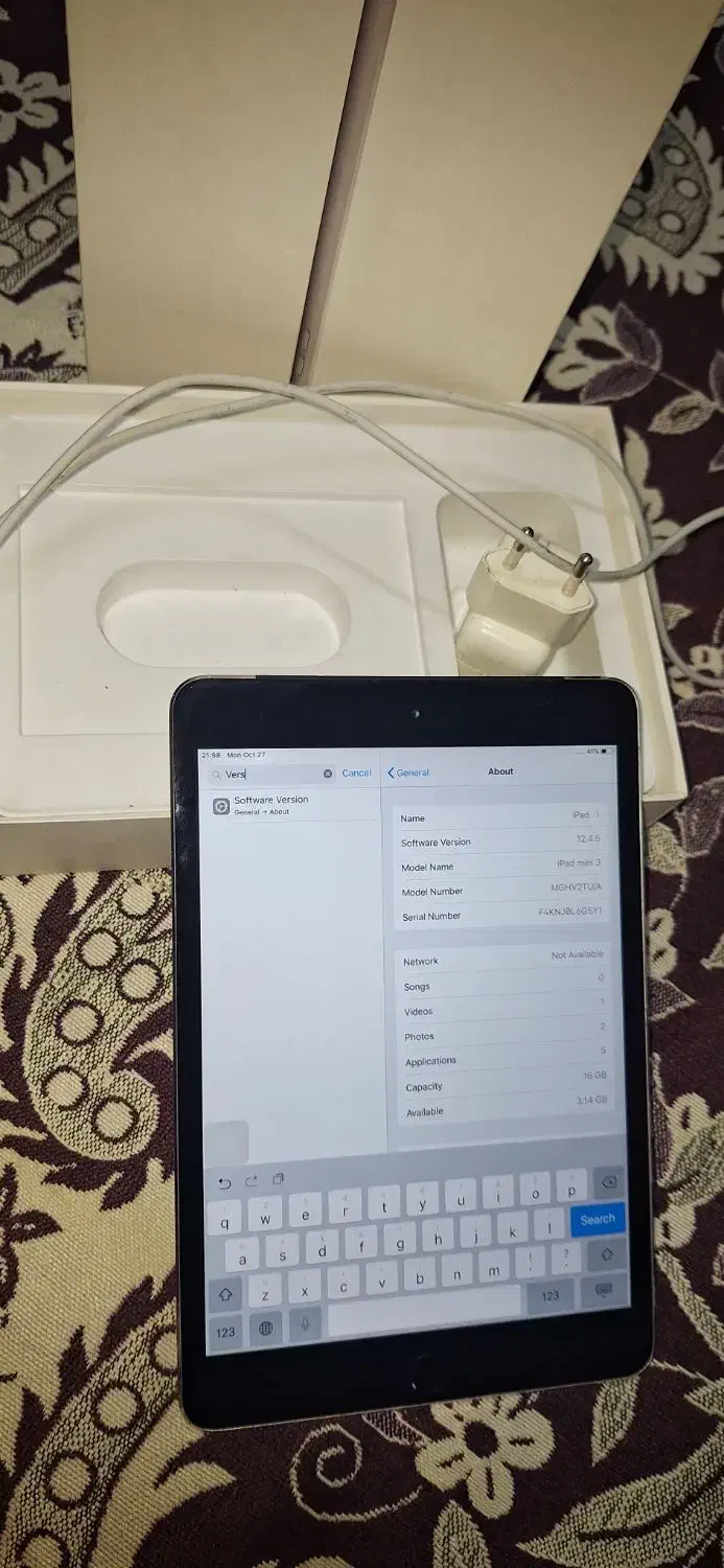 آیپد مینی۳ سالم نقره ای|تبلت|پردیس, فاز ۸|دیوار