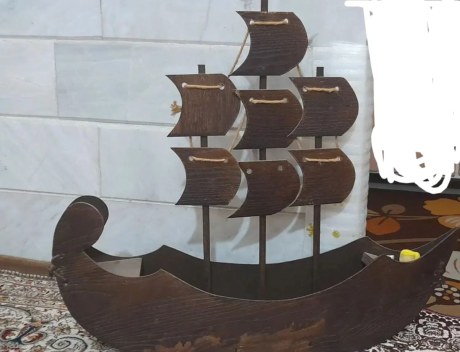 کشتی چوبی|صنایع دستی و سایر لوازم تزئینی|قم, چهل درخت|دیوار