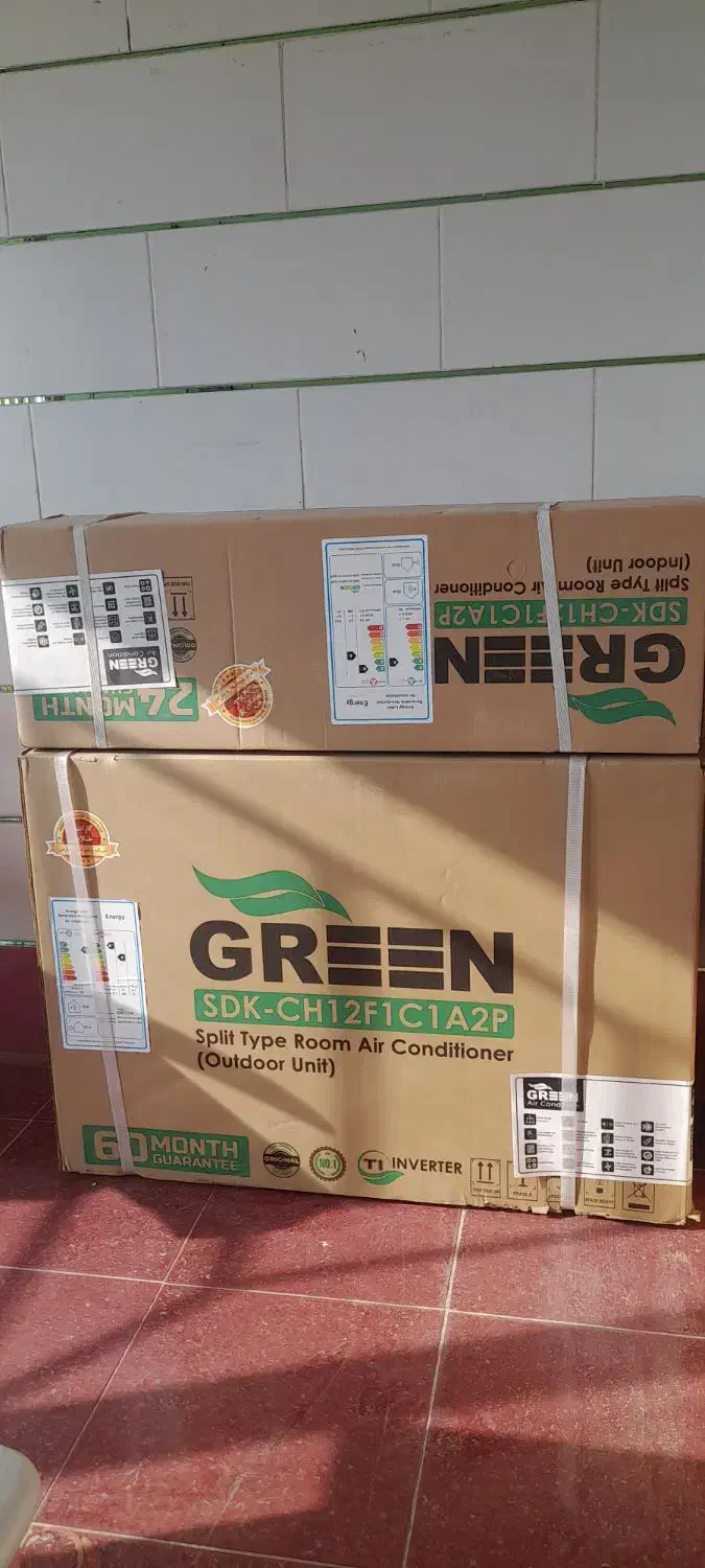 فروش کولر گازی ۱۲ گرین اینورتر|کولر گازی و فنکوئل|نجفآباد, جوزدان|دیوار