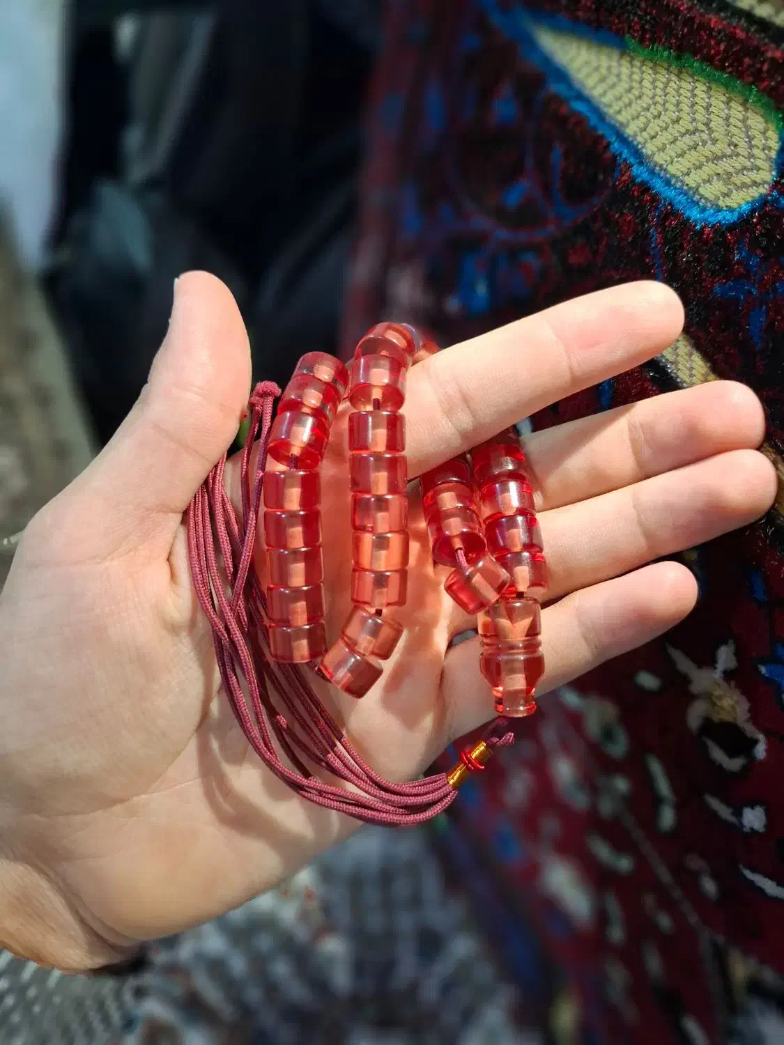 سندلوس کسمه ۳۳ تایی پوست پیازی|زیورآلات و اکسسوری|قم, شهرک قدس|دیوار