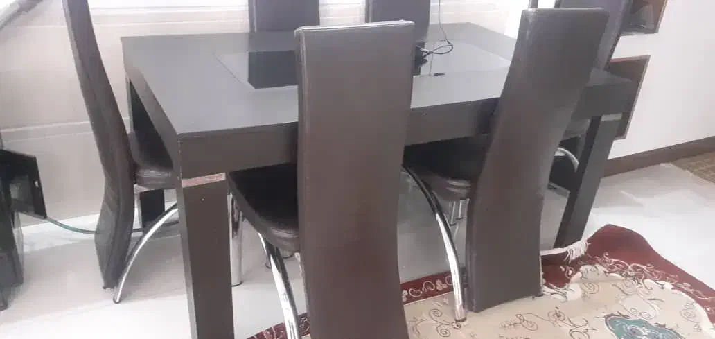 میز ناهار خوری ۶ نفره|میز و صندلی غذاخوری|مرودشت, فاز دوم شهرک فرهنگیان|دیوار