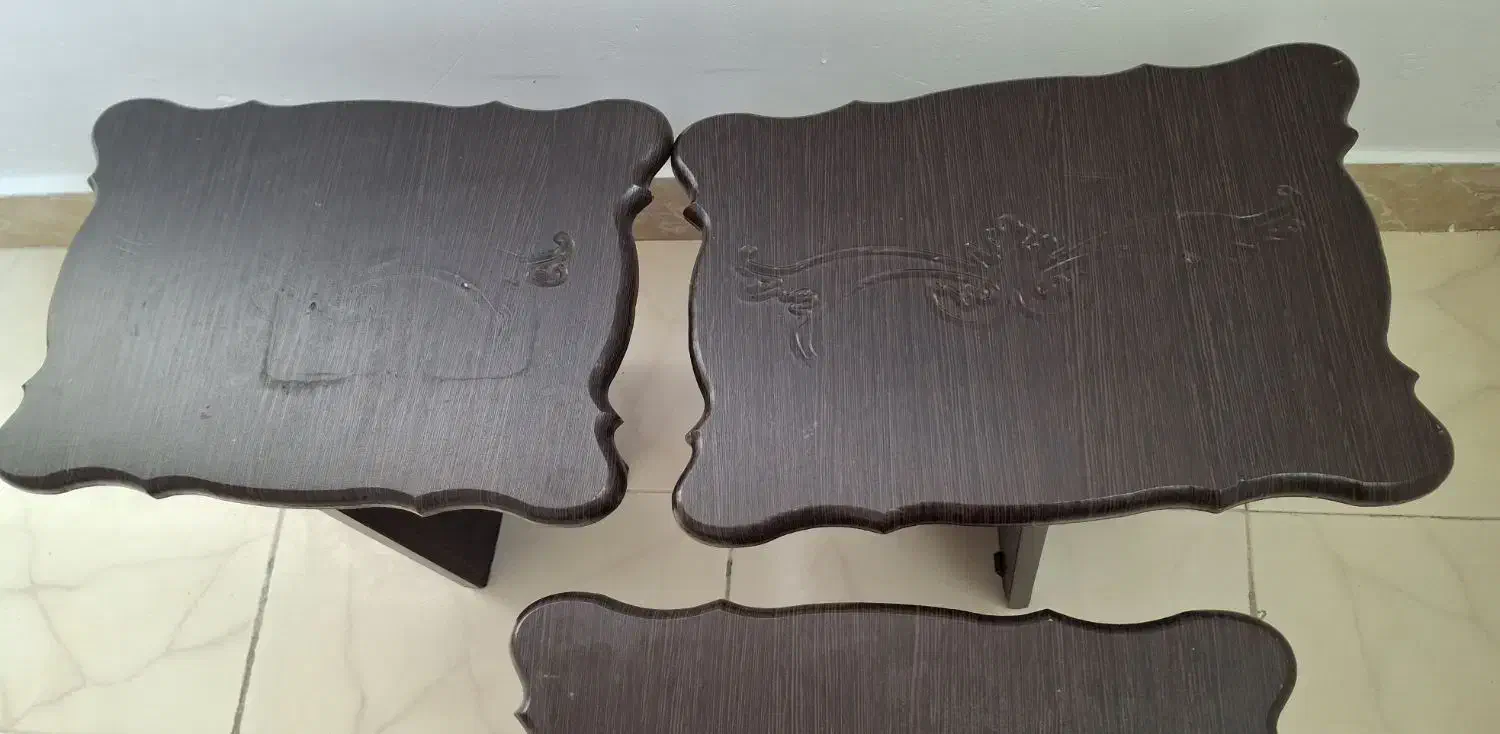 4 عدد میز عسلی جلو مبلی جنس نوپان|مبلمان خانگی و میز عسلی|کرمانشاه, |دیوار