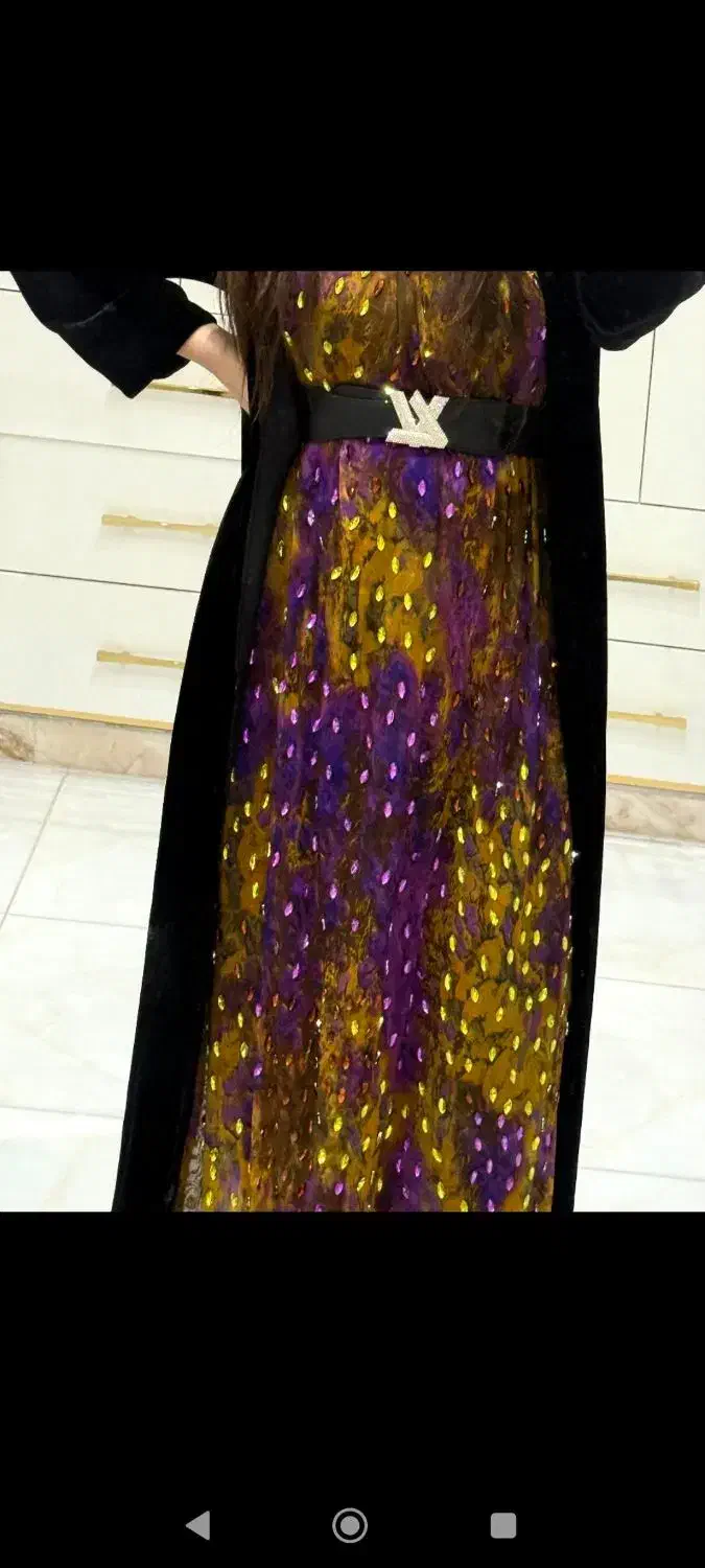 پارچه حریر آبرنگی فول یاقوت اشکی اصلی|لباس|جوانرود, |دیوار