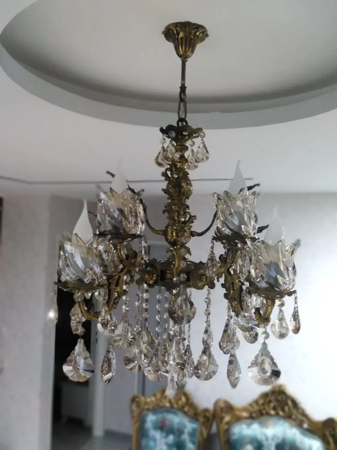 لوستر|لوستر و چراغ آویز|رشت, نظری|دیوار