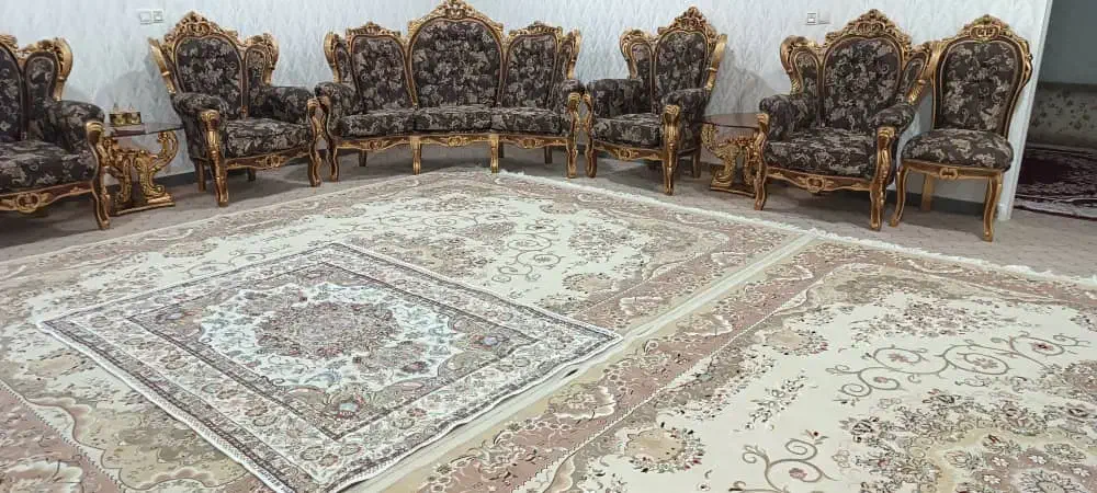 مبل سلطنتی دسته دوم تمیز|مبلمان خانگی و میز عسلی|ایوان, |دیوار
