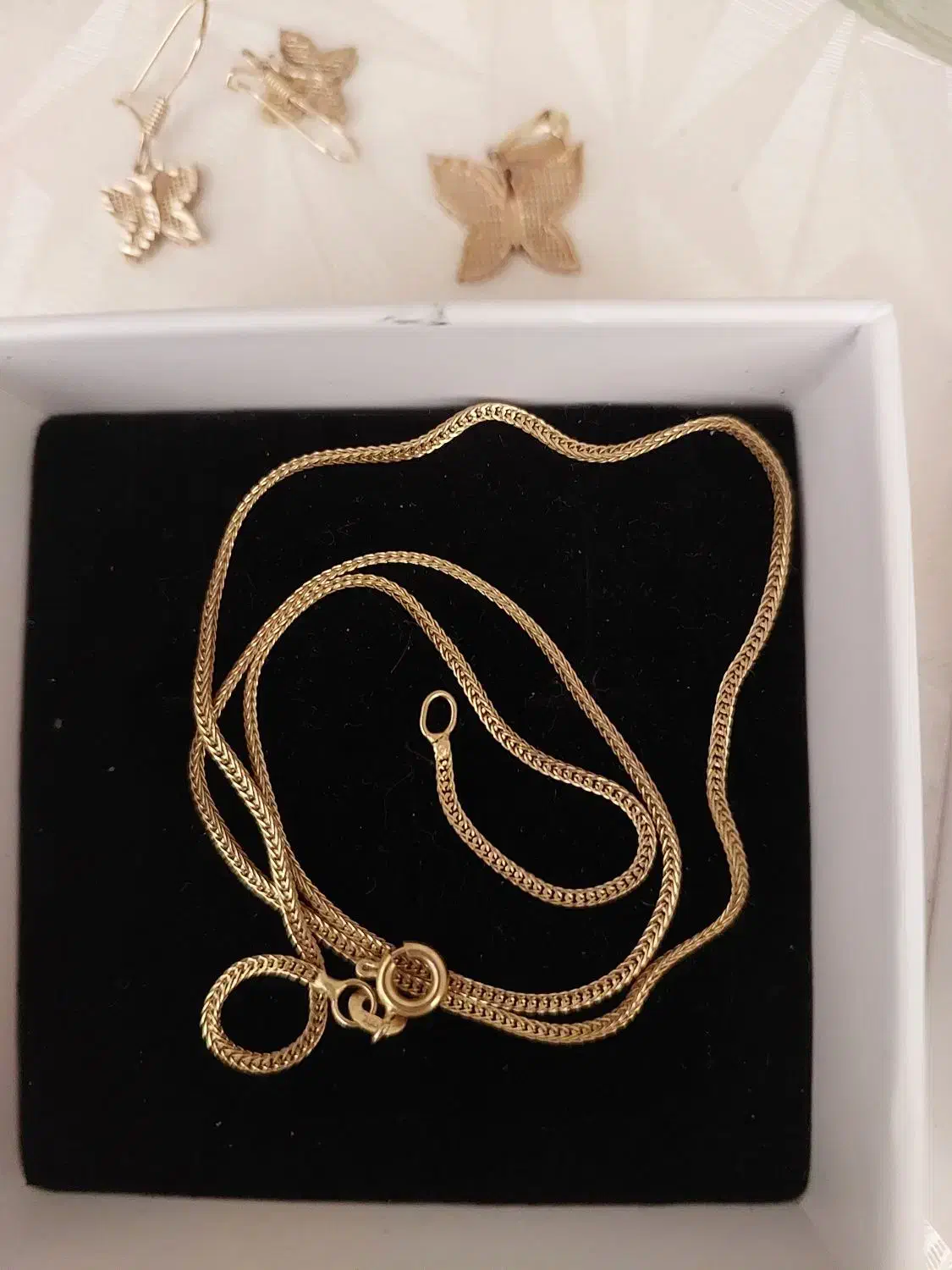 زنجیر گوشواره پلاک طلا سبک و زیبا|جواهرات|یاسوج, |دیوار