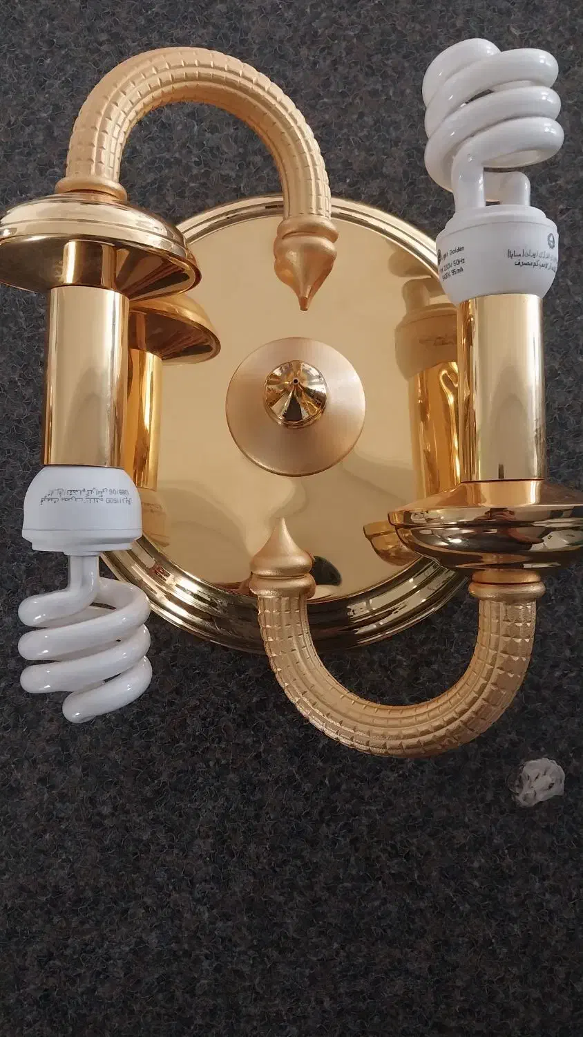 لوستر دیواری ۲عدد سقفی هم ۲ عدد آب طلا کاری شده|لوستر و چراغ آویز|صدرا-فارس, فاز ۱|دیوار
