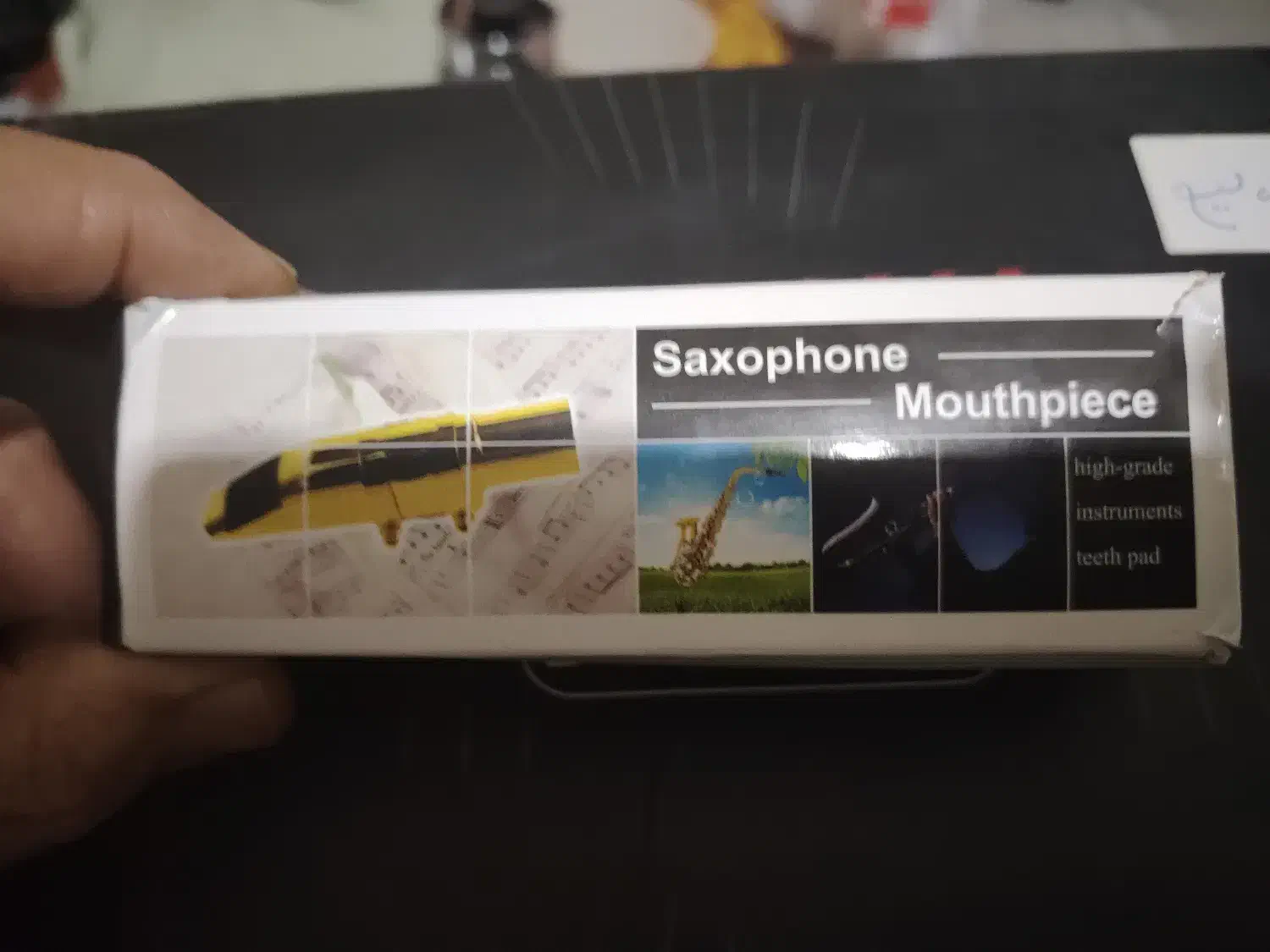 دهنی فلزی ساکسیفون سوپرانو با روکش طلا|سازهای بادی|سقز, |دیوار