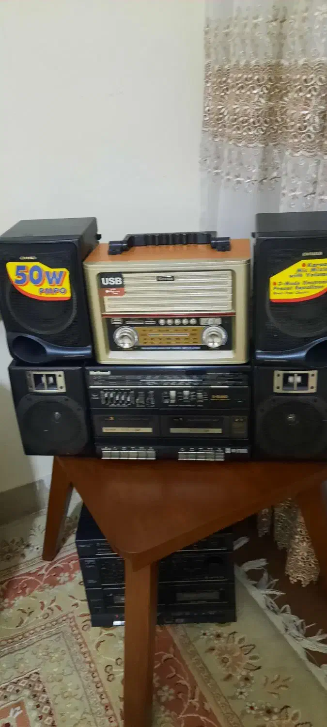 رادیو ظبط  تک کاست و دو کاست|سیستم صوتی خانگی|قم, شهرک قدس|دیوار