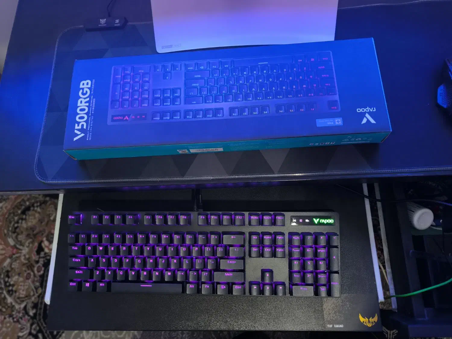 کیبورد rapoo v500pro|قطعات و لوازم جانبی رایانه|کرج, فاز ۴ مهرشهر|دیوار