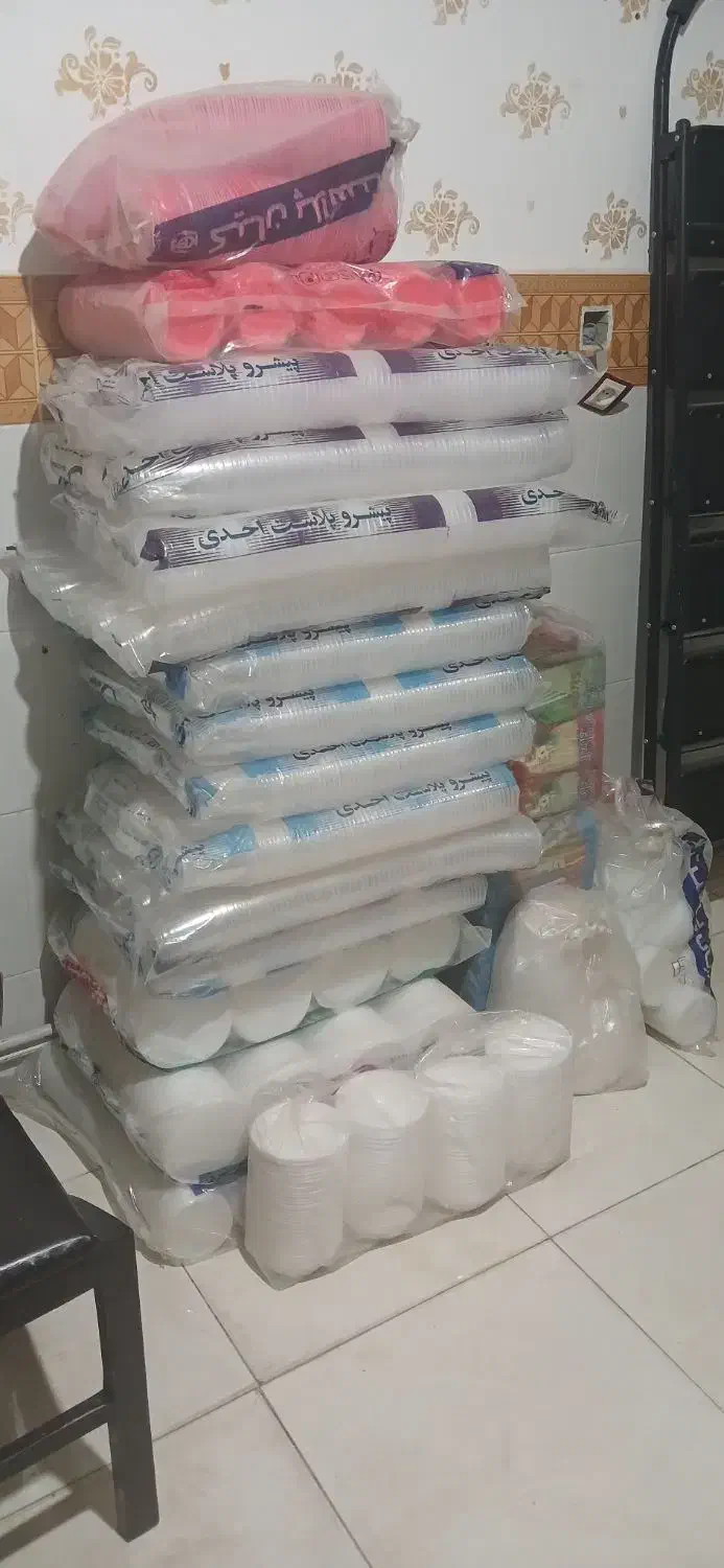 یکبارمصرف|ظروف نگهدارنده، پلاستیکی، یکبارمصرف|ابهر, |دیوار