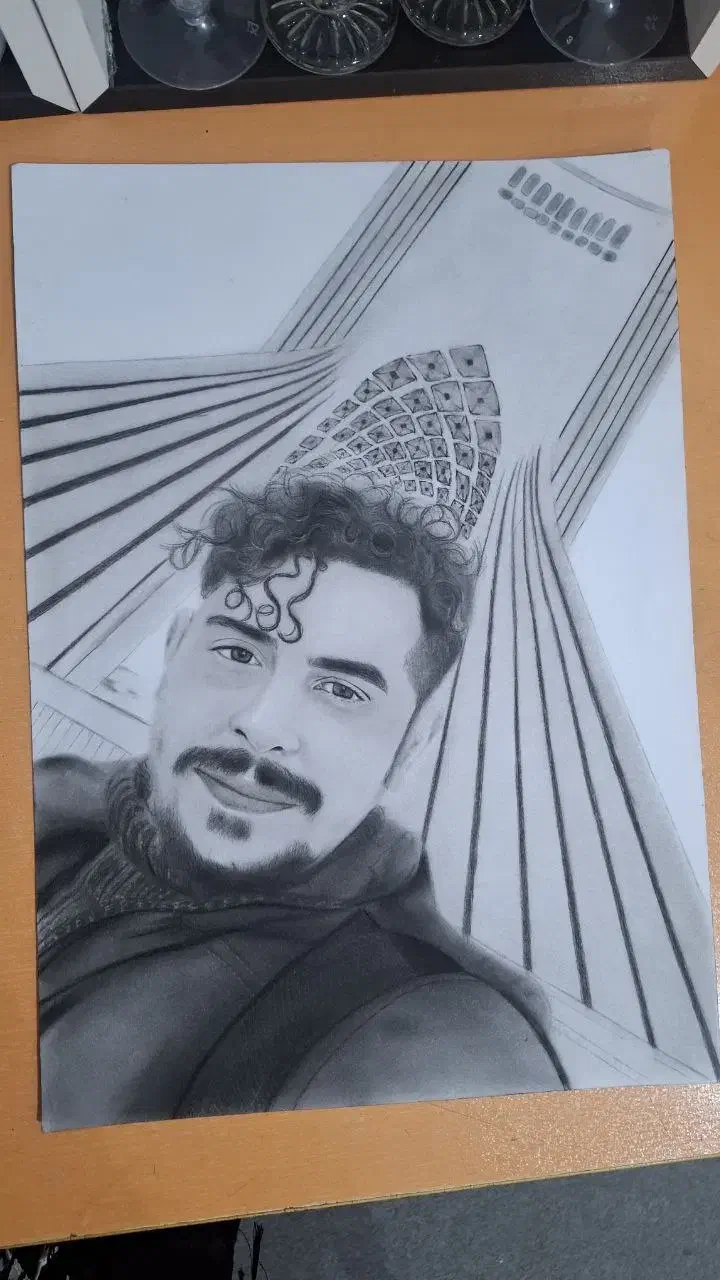 نقاشی چهره سیاه قلم و دیوار کوب با قیمت های مناسب|تابلو، نقاشی، عکس|دوگنبدان, |دیوار