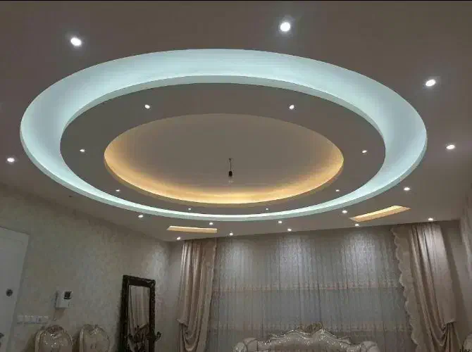 اجرای کناف سقف و دیوار کاذب تایل نورمخفی باقرارداد|خدمات پیشه و مهارت|کرج, شاهین‌ویلا|دیوار