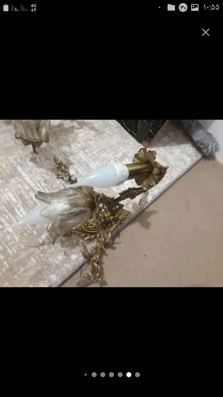 ۲تا لوستر ۸شعله یه دیوارکوب ۱۳تومن|لوستر و چراغ آویز|گرگان, |دیوار