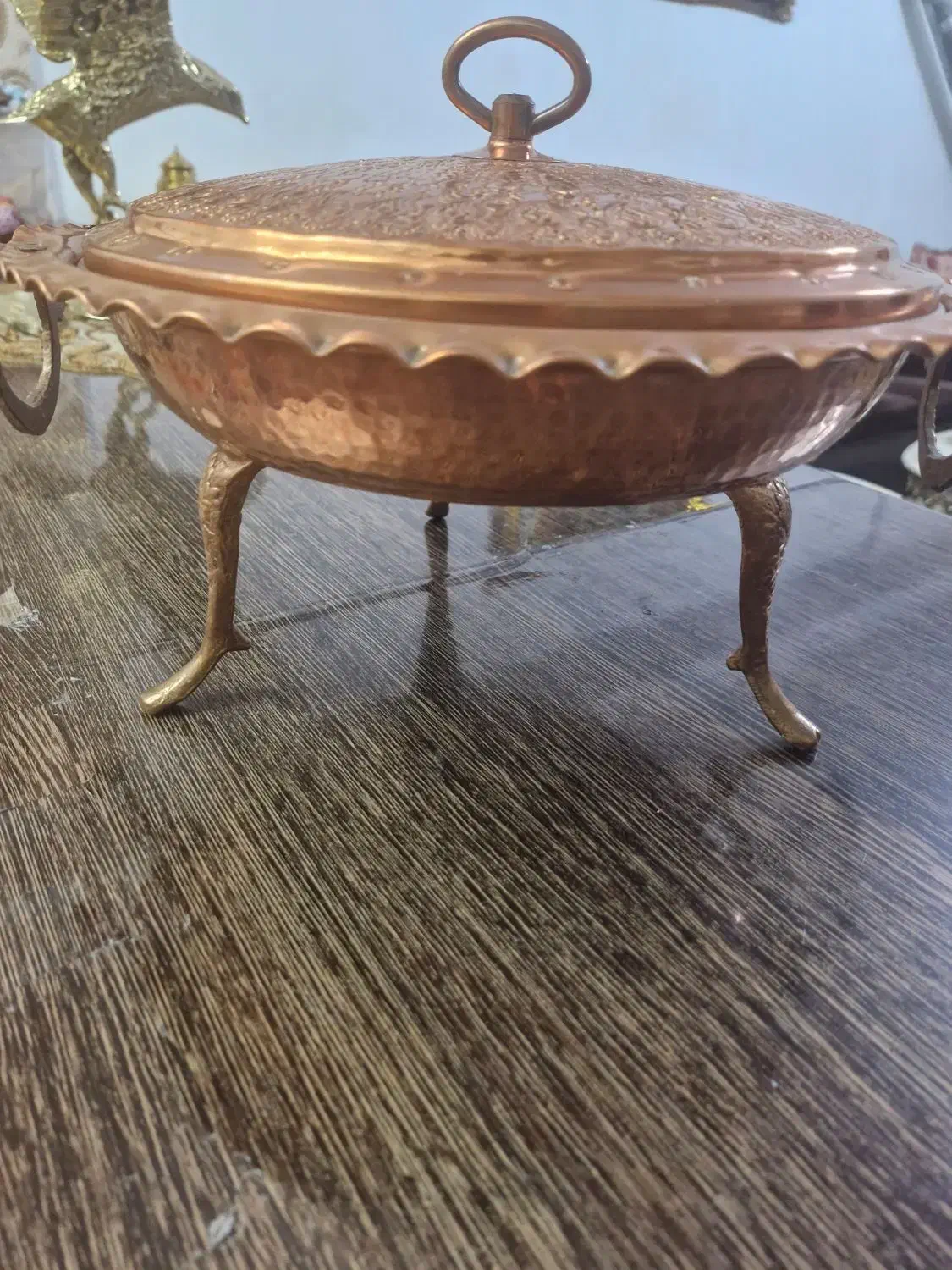 شکلات خوری قندان و سوفله خوری مس|ظروف سرو و پذیرایی|زنجان, |دیوار