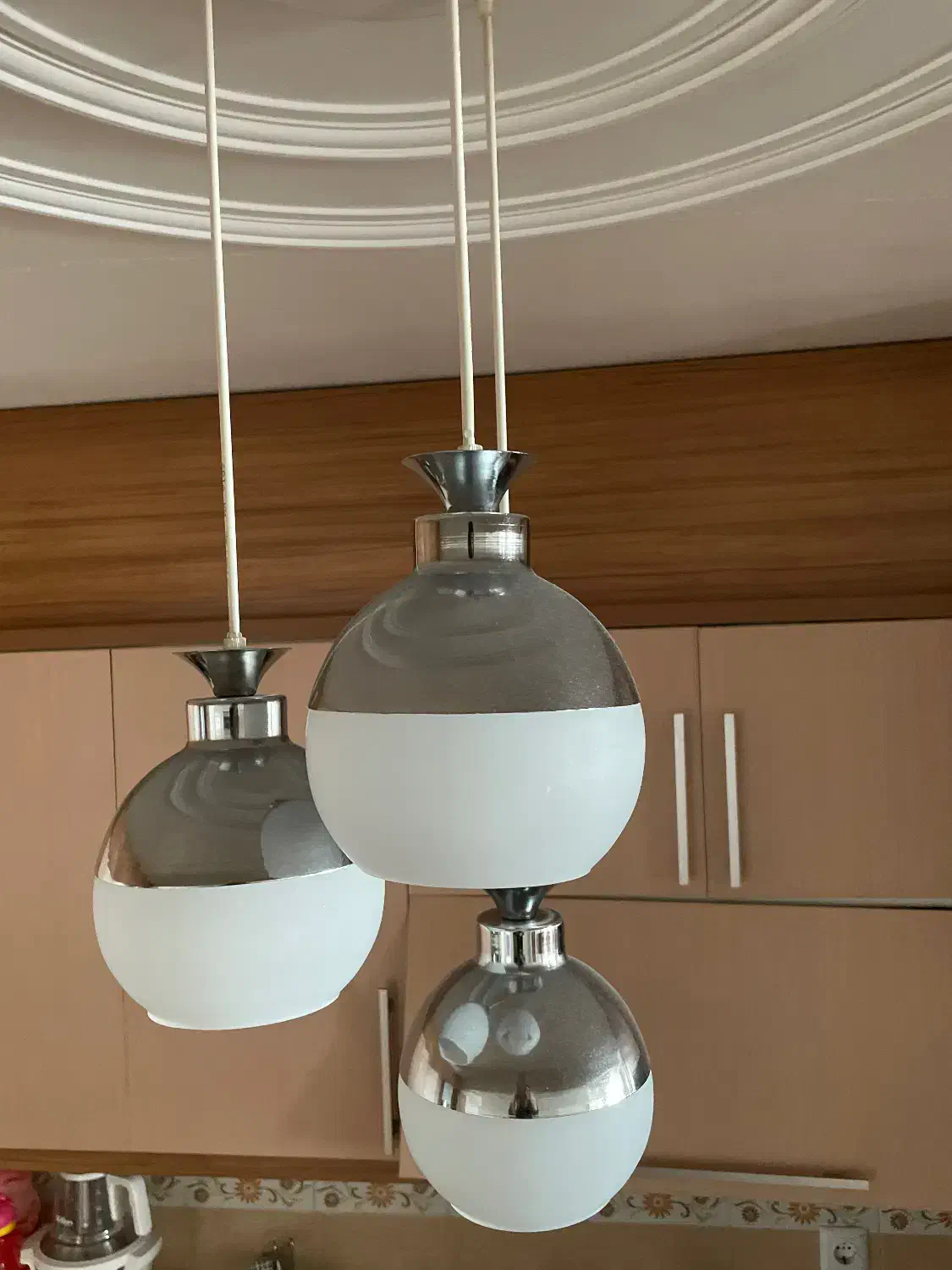 لوستر-لوستر اشپزخانه ۳ تایی|لوستر و چراغ آویز|زنجان, |دیوار