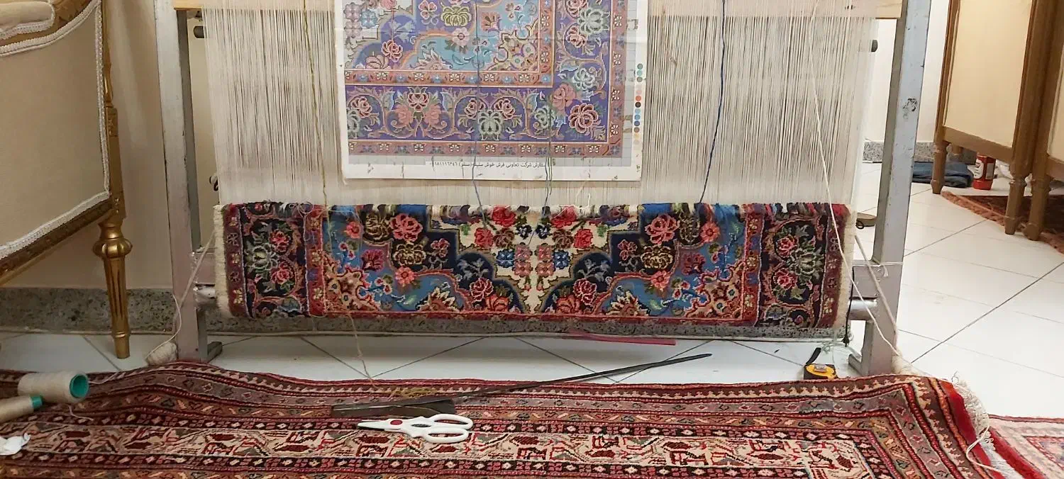 دارقالی وفرش نیمه بافته شده|فرش|تهران, هفت حوض|دیوار