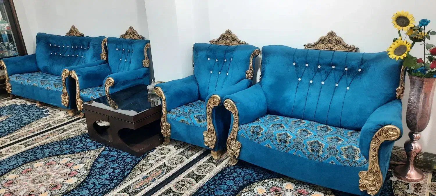 مبل هفت نفره|مبلمان خانگی و میز عسلی|ماهیدشت, |دیوار