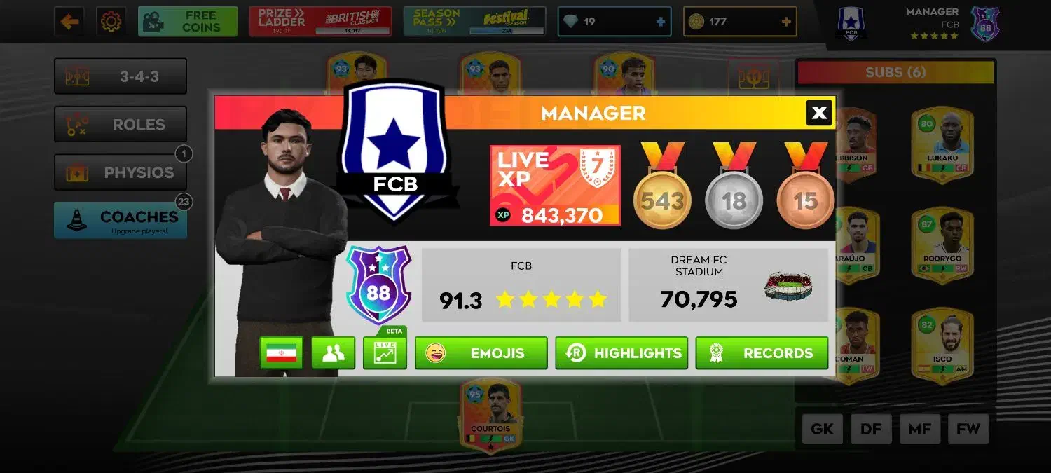 اکانت دریم لیگ فروش فروشی|کنسول، بازی ویدئویی و آنلاین|لردگان, |دیوار