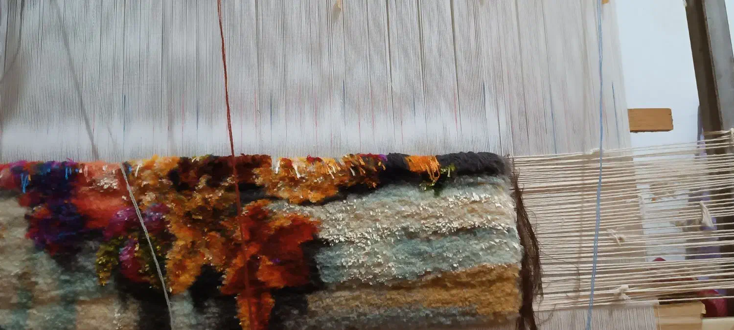 تابلوفرش نیمه کاره|تابلو فرش|رشت, یخسازی|دیوار