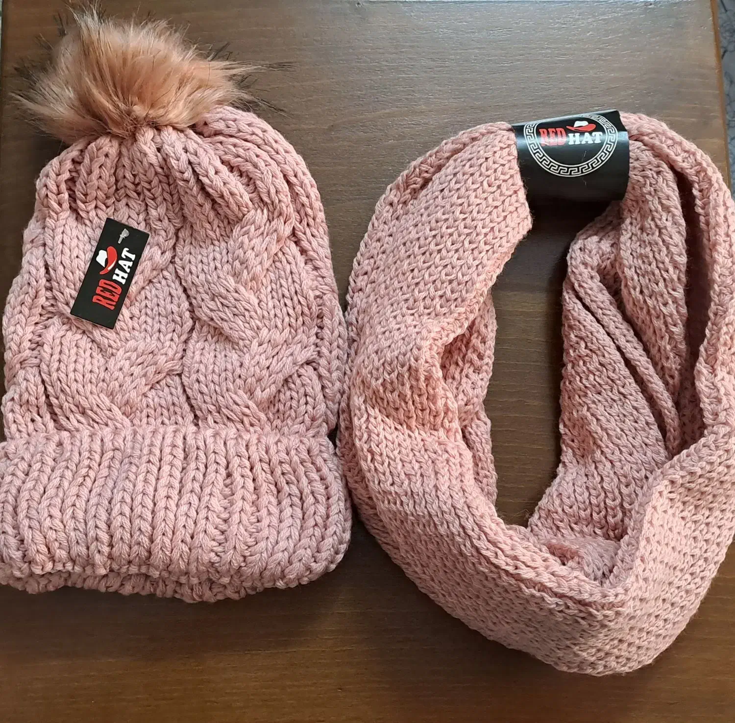 کلاه بافت و شال گردن رینگی|لباس|سمنان, |دیوار