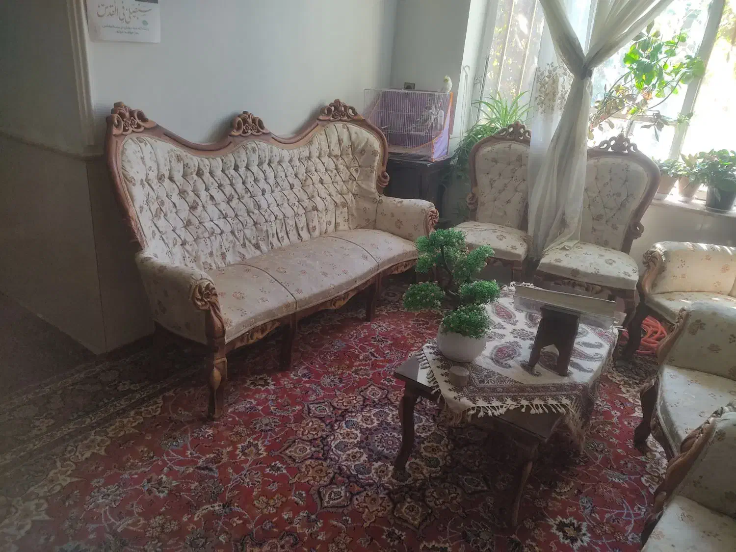 مبل سلطنتی چوب گردو فریمان|مبلمان خانگی و میز عسلی|فریمان, |دیوار