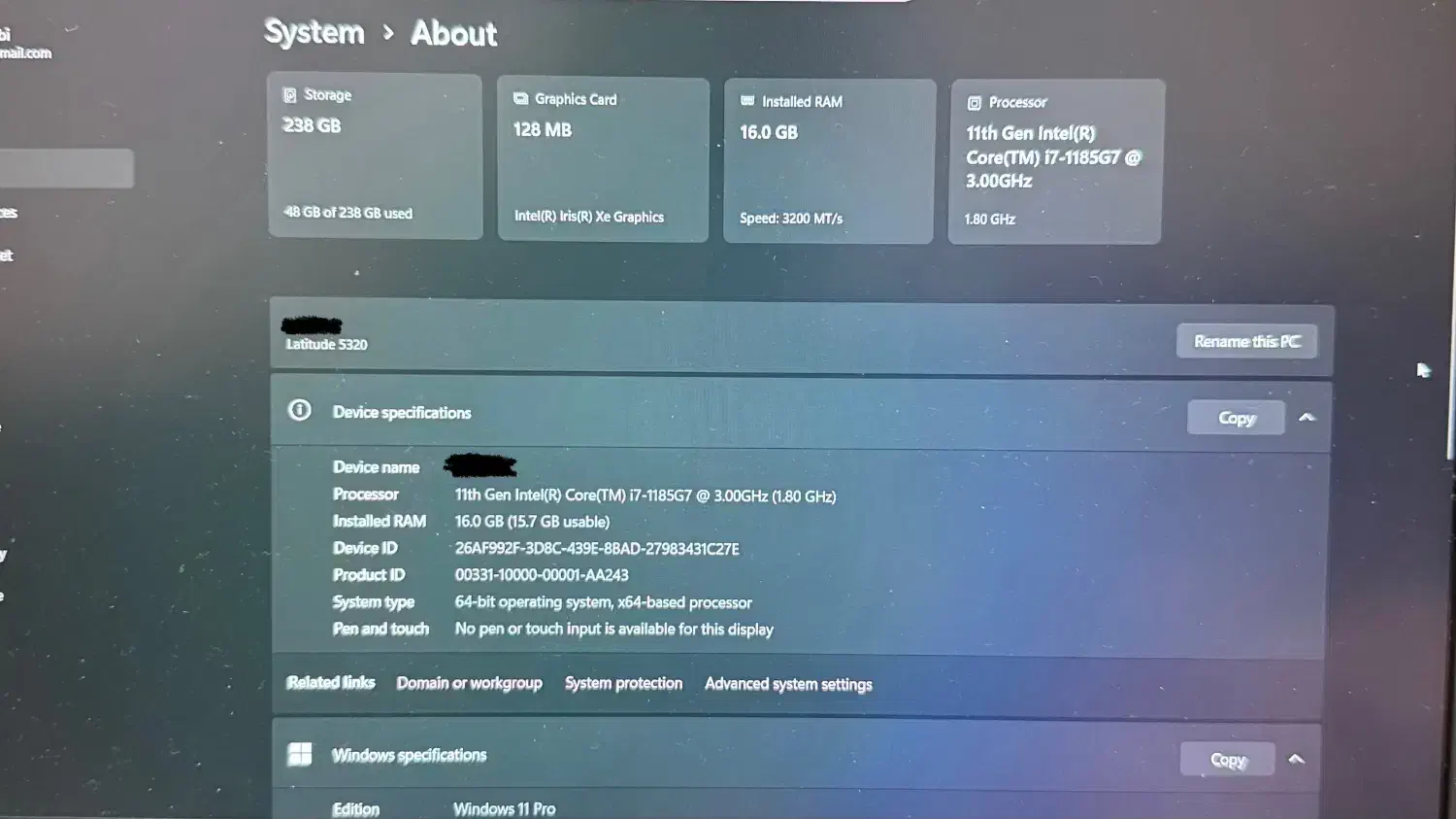 لپ تاپ استوک Dell latitude 5320 i7 نسل 11|رایانه همراه|آمل, |دیوار