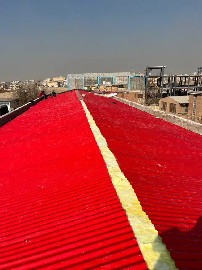 شیروانی خرپا پوشش سقف نما ولمبه ایرانیت پلی کربنات|خدمات پیشه و مهارت|پاکدشت, خاتون آباد|دیوار