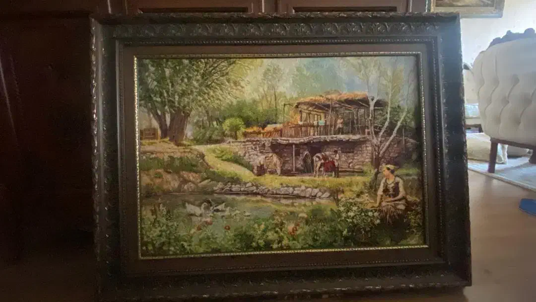 تعدادی تابلوفرش به انضمام یک عددساعت|تابلو فرش|رشت, کاکتوس|دیوار