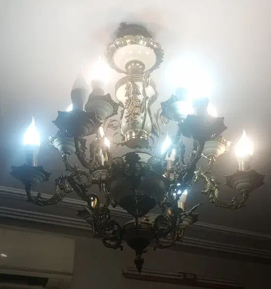 لوستر برنز سنگین|لوستر و چراغ آویز|کهریزک, |دیوار